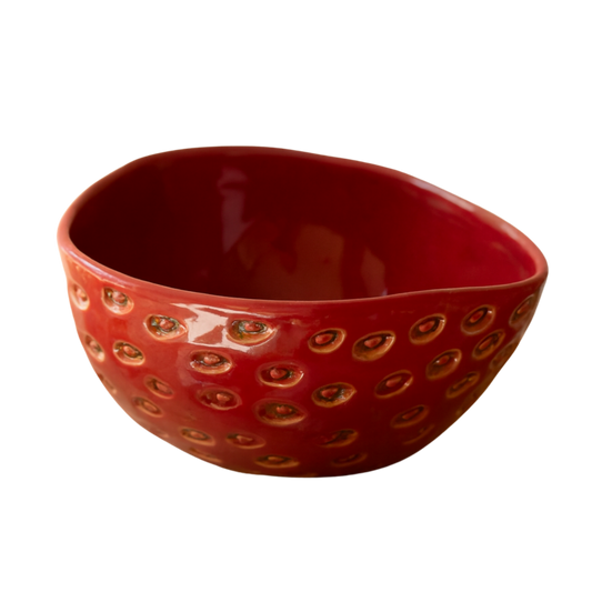 Ceramic Strawberry Bowl