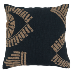 Eye Embroidered Pillow Poly Filled